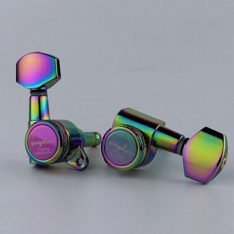 Rainbow Finish Guitar R6 Lock Tuning Pegs Fit Kramer,Washburn,Dean,Fender,ESP