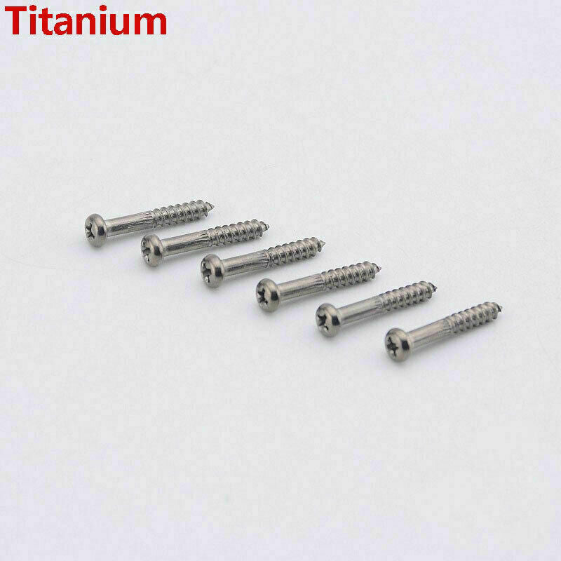 6x Guitar Titanium Tremolo Bridge Screws Fit Schecter,Ibanez,Fender,Cort,Squier