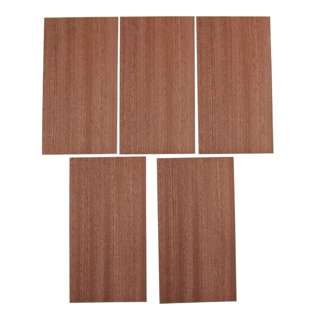 5 Pieces Set Guitar Wooden Head Veneer Plate Headstock Sheet DIY