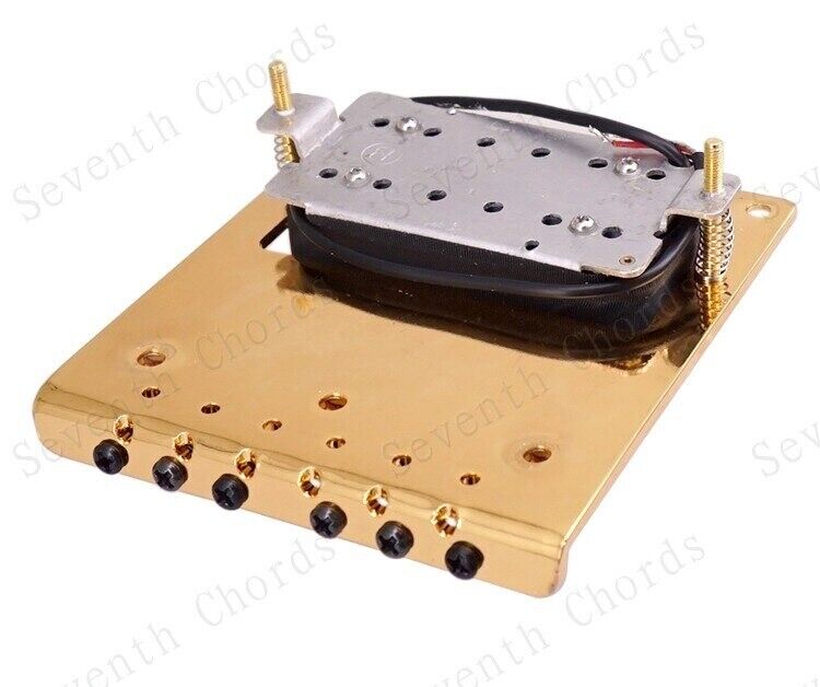 Gold Guitar Humbucker Pickup with Vintage Bridge Fit Fender Telecaster Tele