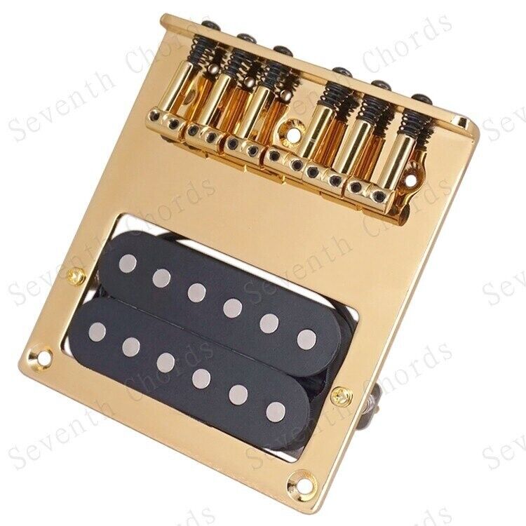 Gold Guitar Humbucker Pickup with Vintage Bridge Fit Fender Telecaster Tele