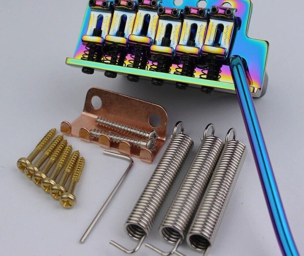 Rainbow Finish Guitar Bridge Tremolo System Fit Fender Stratocaster