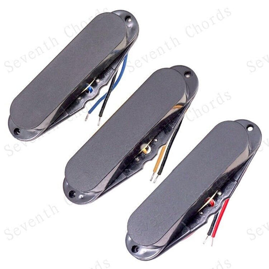 Closed Noiseless Black Guitar Single Coil Pickups Fit Stratocaster ST