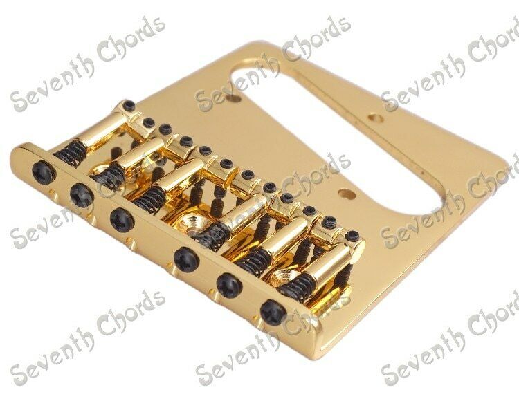 Gold Top Loader Guitar Fixed Vintage Bridge Fit Fender Telecaster Tele