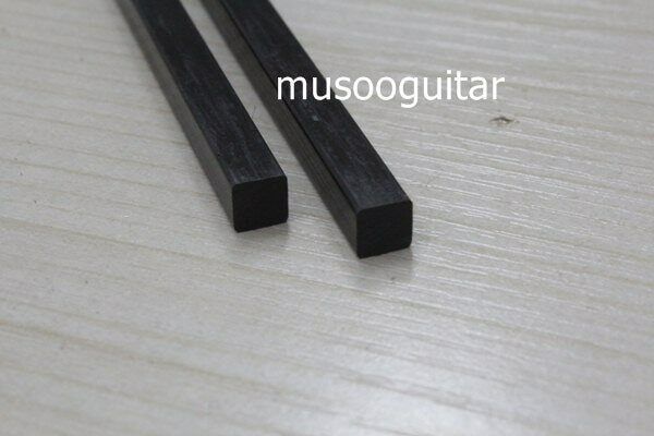 Set of 2 Pieces Guitar Carbon Fiber Neck Rods 6.25mmX6.25mmX600mm