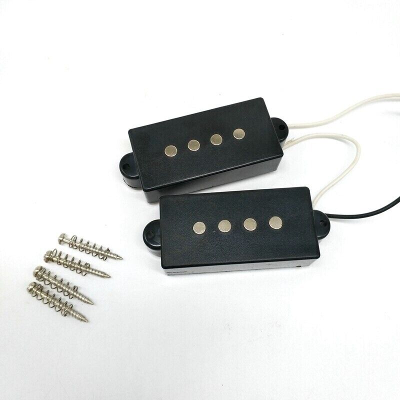 1 Set 4 String Electric Bass Guitar Pickups with Wiring Harness