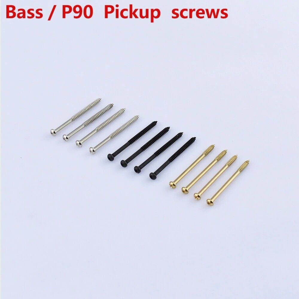 4pcs Bass Guitar P90s Pickup Screws Set For Peavey,Schecter,Washburn,Ibanez,Dean