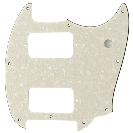 Aged White Pearl Guitar HH Pickguard Scratch Plate Fit Squier Mustang