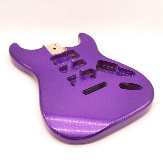 Metallic Purple Color Guitar Poplar Wood Body Fit Strat