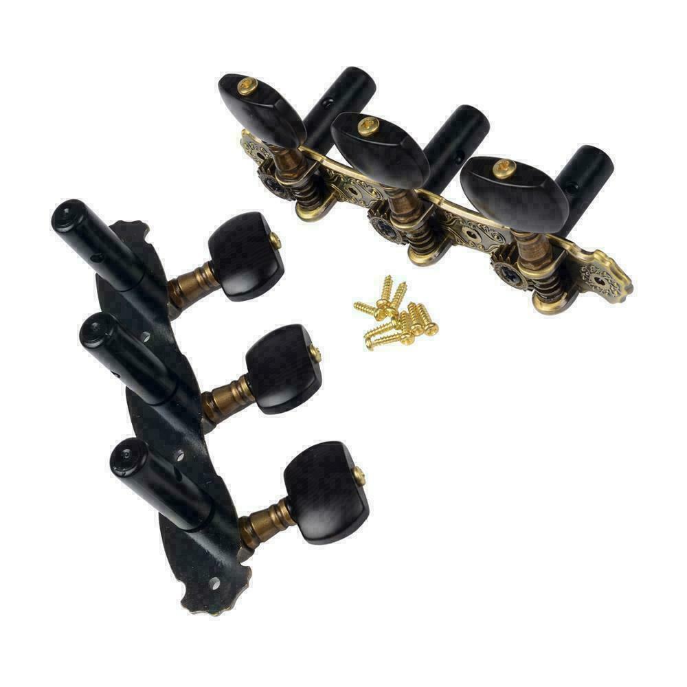 3x3 Bronze Classical Guitar Tuners Tuning Pegs Fit Takamine,Stagg,Cordoba,Yamaha