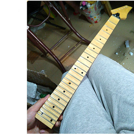 Glossy Finish 24 Frets Guitar Maple Neck with Scalloped Fingerboard