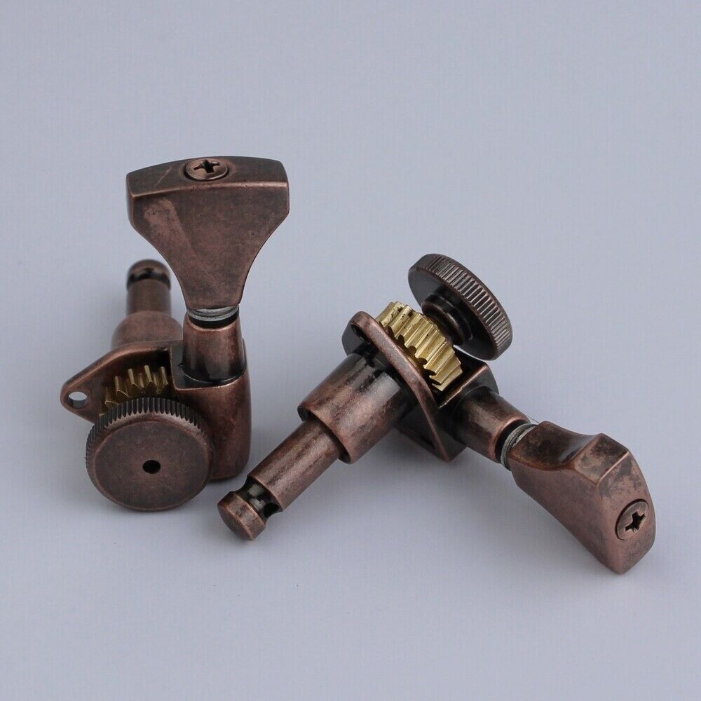 Bronze 3x3 Locking Guitar Tuning Keys Pegs Fit D'Angelico,Epiphone,Ibanez,Cort