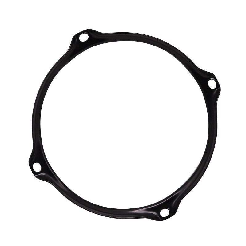 Black 8 Inch Snare Drum 4 Holes Hoop Rim