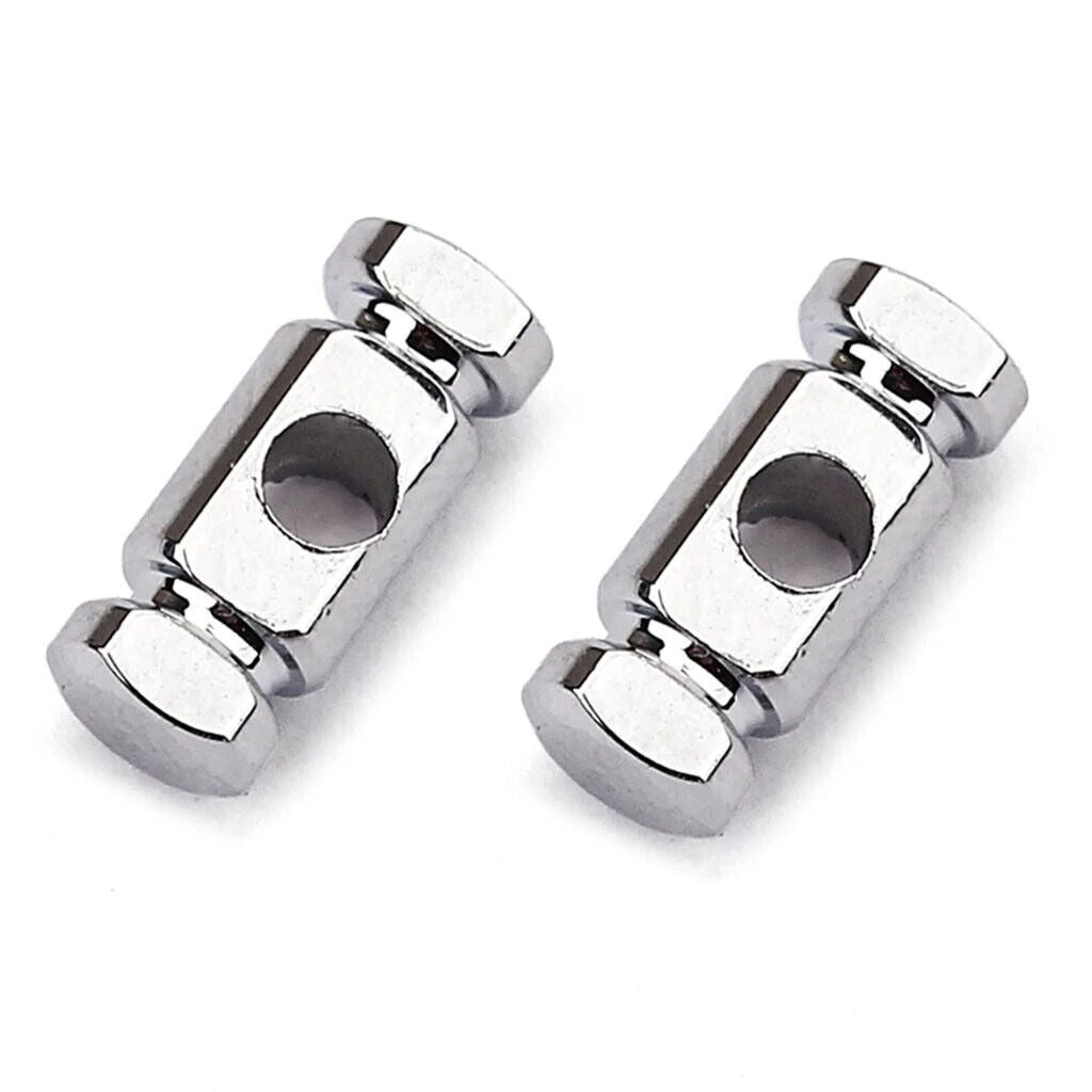 2pcs Silver Guitar Headstock String Tree Retainers Fit Fender,Squier Strat Tele