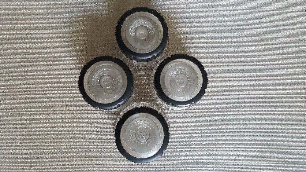 4Pcs Clear Ibanez Vintage Sure Grip III Guitar Volume and Tone Control Knobs