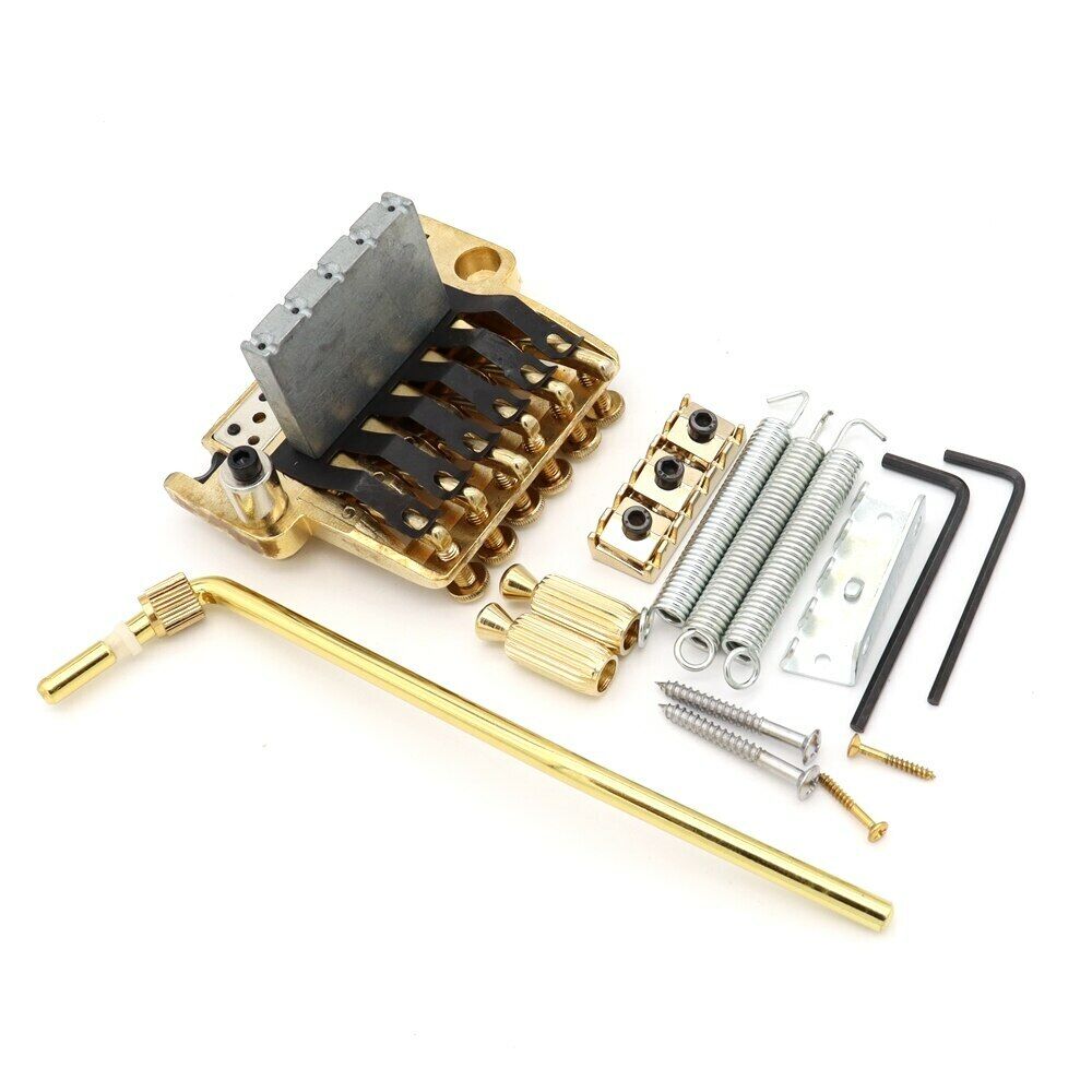 Gold Guitar Double Locking Tremolo System Fit Ibanez,Schecter,Jackson,Cort,Dean