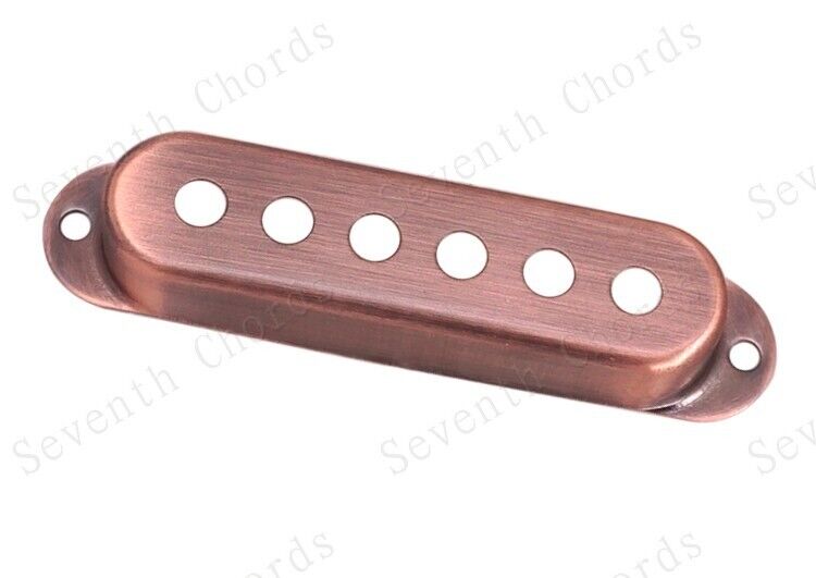 3pcs Guitar Single Coil Pickups Covers in Red Bronze Fit Fender Strat ST