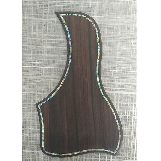 Solid Rosewood Acoustic Guitar Pickguard with Abalone Inlay