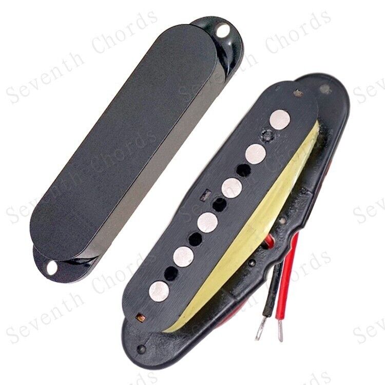 Closed Noiseless Black Guitar Single Coil Pickups Fit Stratocaster ST