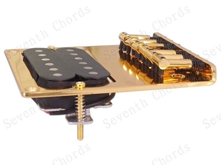 Gold Guitar Humbucker Pickup with Vintage Bridge Fit Fender Telecaster Tele