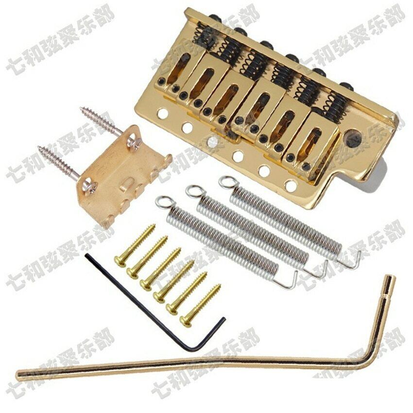 Gold Lefty Guitar Tremolo Bridge System Set Fit Fender Stratocaster ST