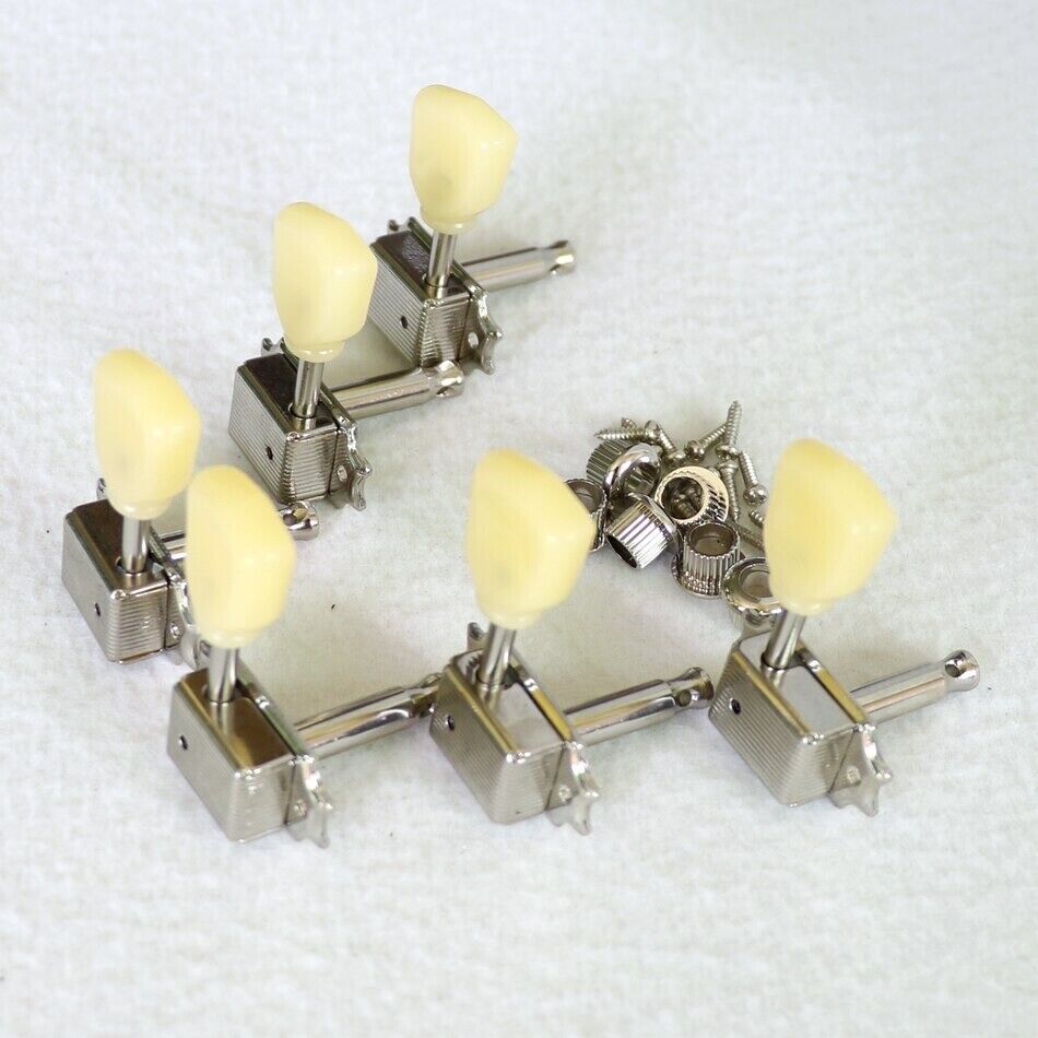Vintage Deluxe Guitar Machine Heads Tuning Pegs in Nickel Fit Gibson Les Paul SG