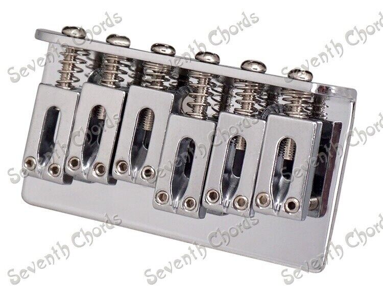 Chrome Top Loading Electric Guitar Fixed Hardtail Bridge 70MM