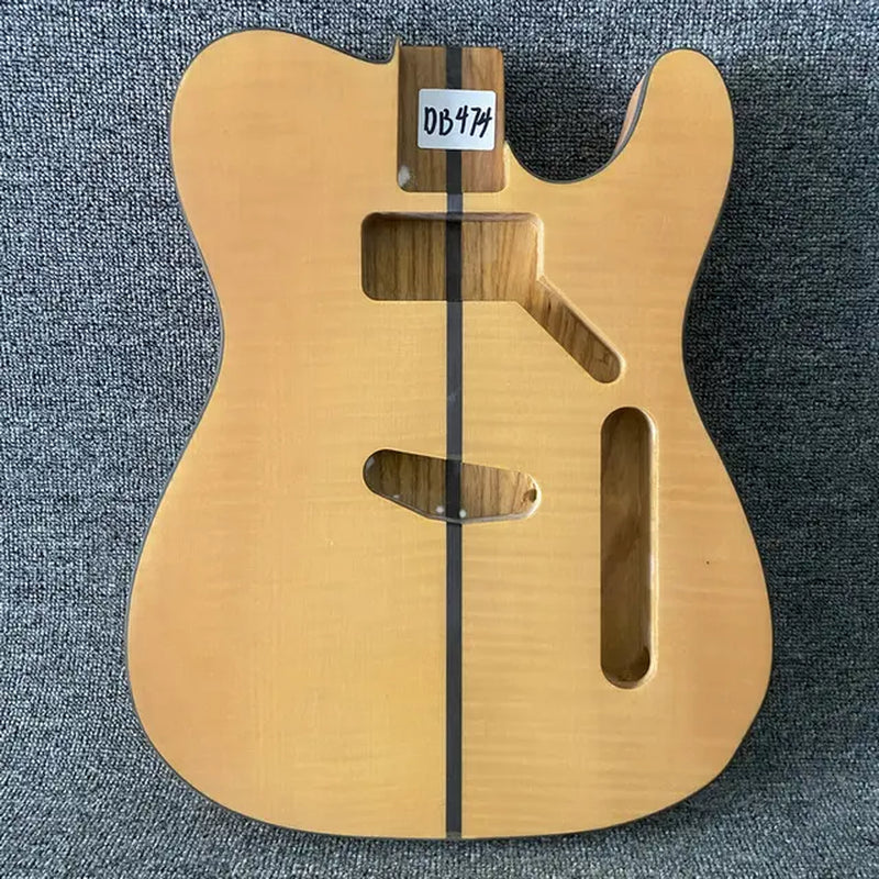 Ash Wood Telecaster Tele Style Guitar Body with Tiger Maple Top