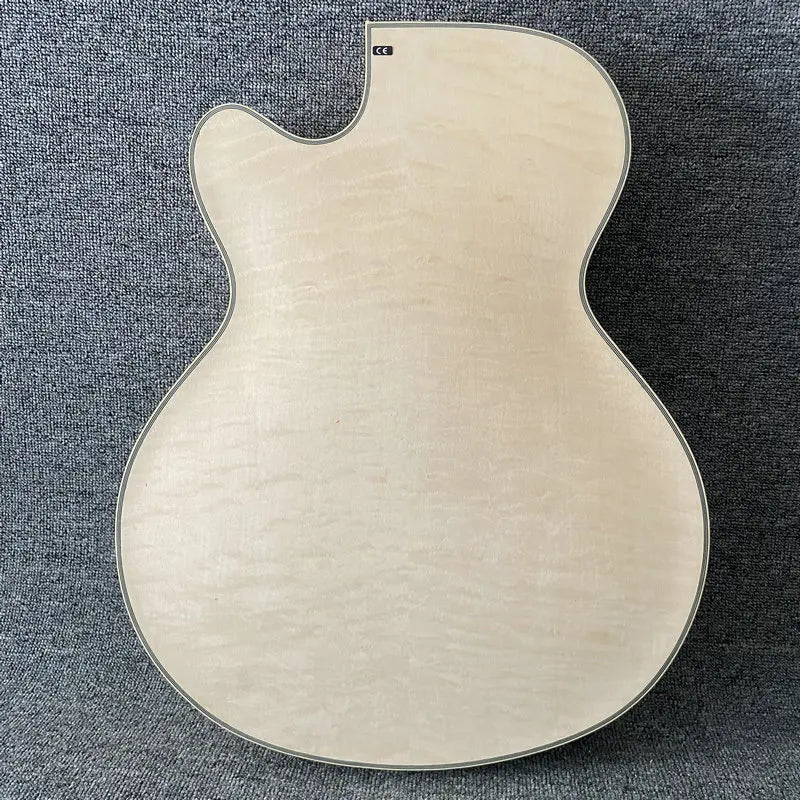 Spruce Wood Top Semi Hollow Jazz Guitar Body