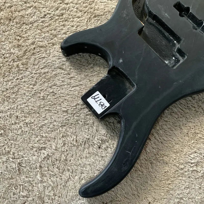 Black 4 String Electric Bass Guitar Body DIY Project