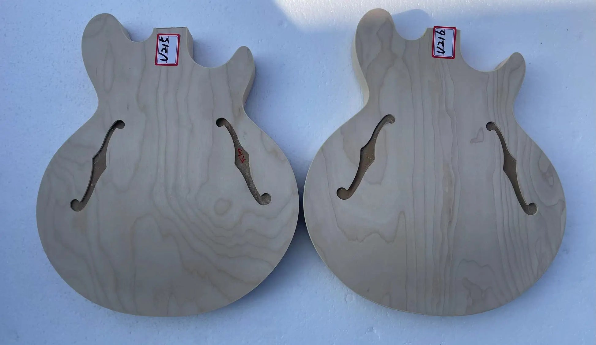 Custom Semi Hollow 4 String Jazz Bass Body DIY Project