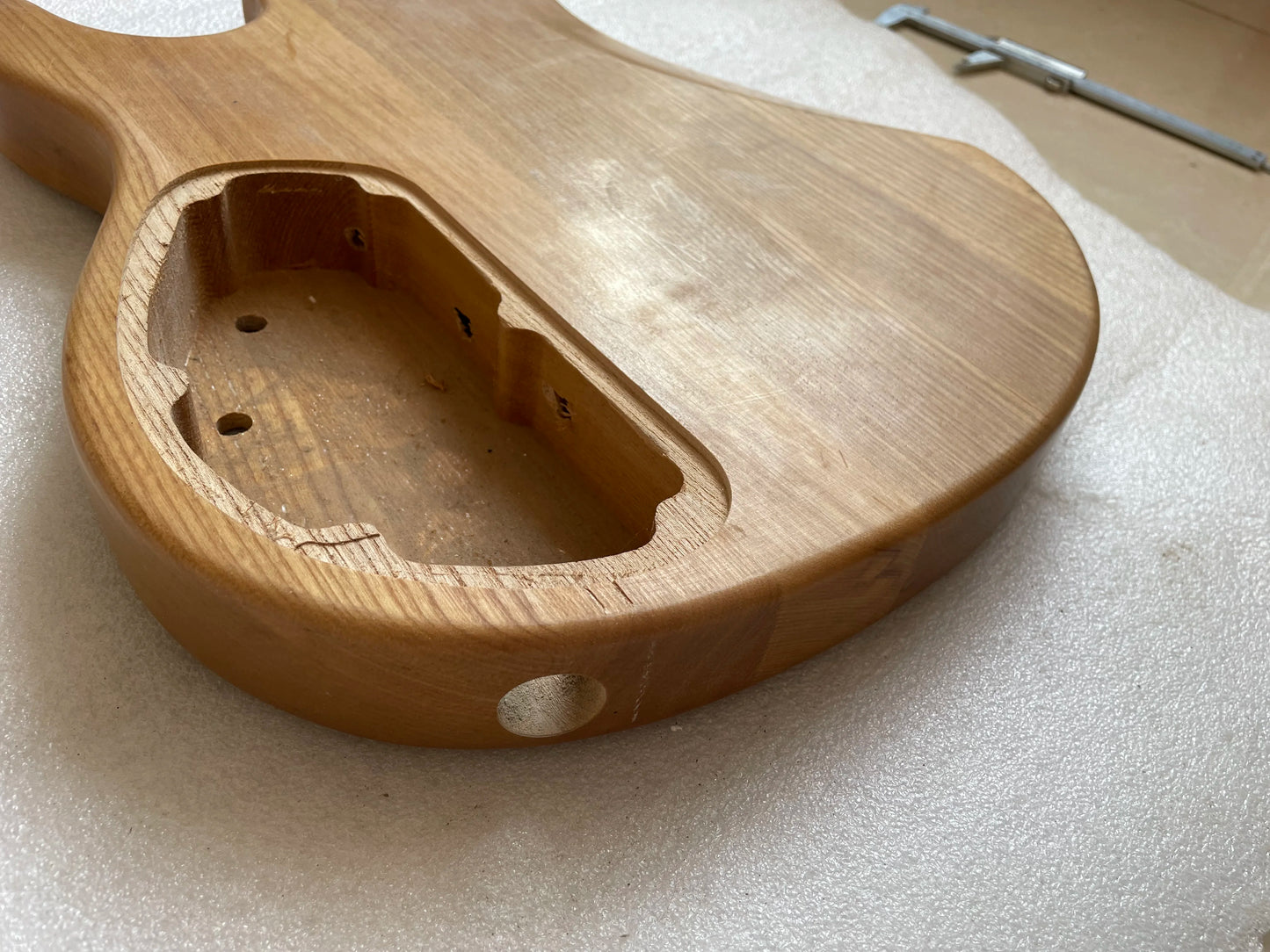 4 String Ash Wood Bass Guitar Body DIY Project