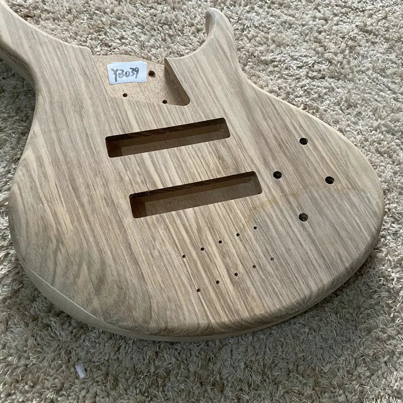 Zebra Wood Top Electric Bass Guitar Okoume Wood Body