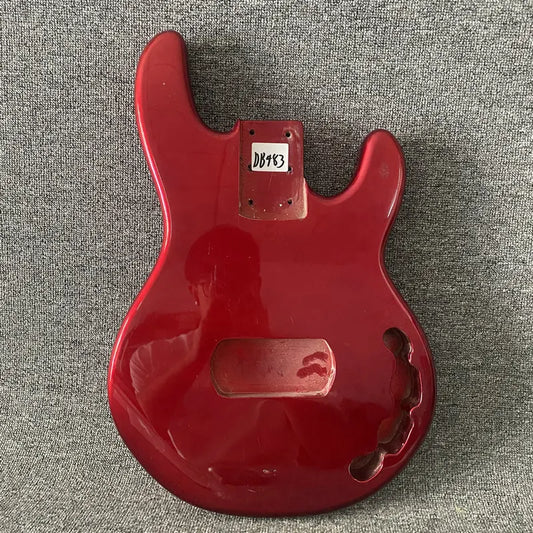 Metallic Red 4 String Electric Bass Basswood Body