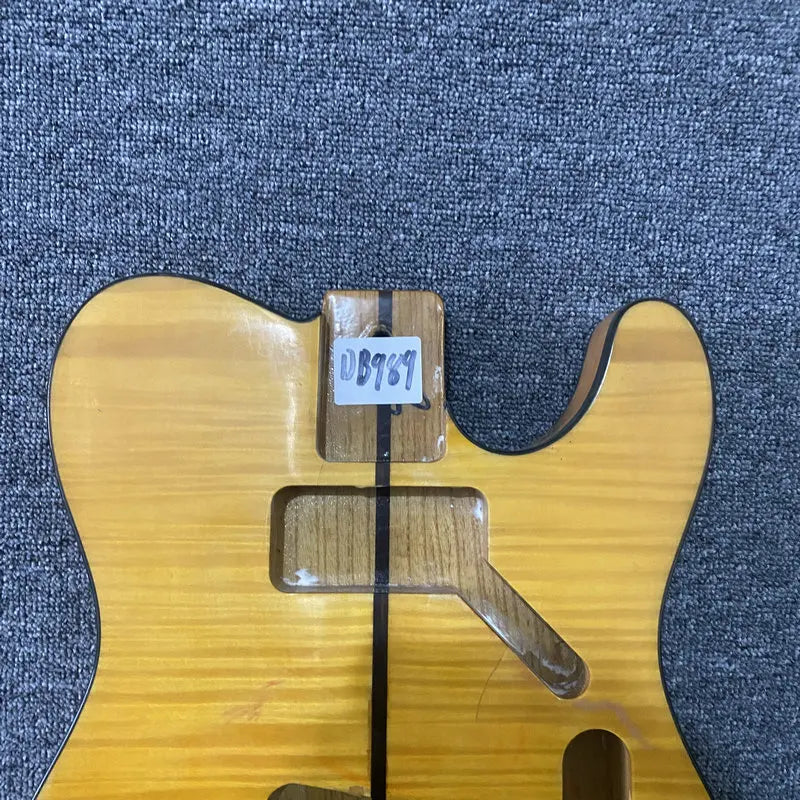 Solid Ash Wood Telecaster Tele Style Guitar Body with Tiger Maple Top