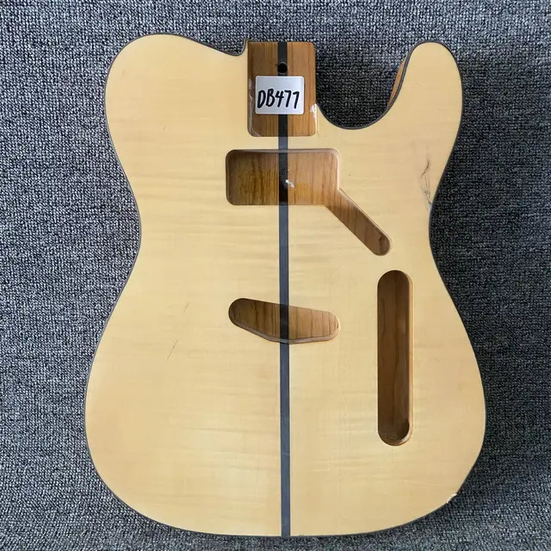 Ash Wood Telecaster Tele Style Guitar Body with Tiger Maple Top