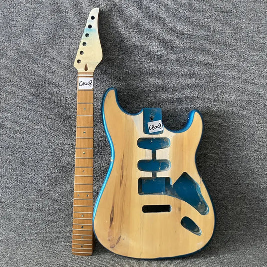 Roasted Maple Wood Stratocaster Strat Style Guitar Neck with Body