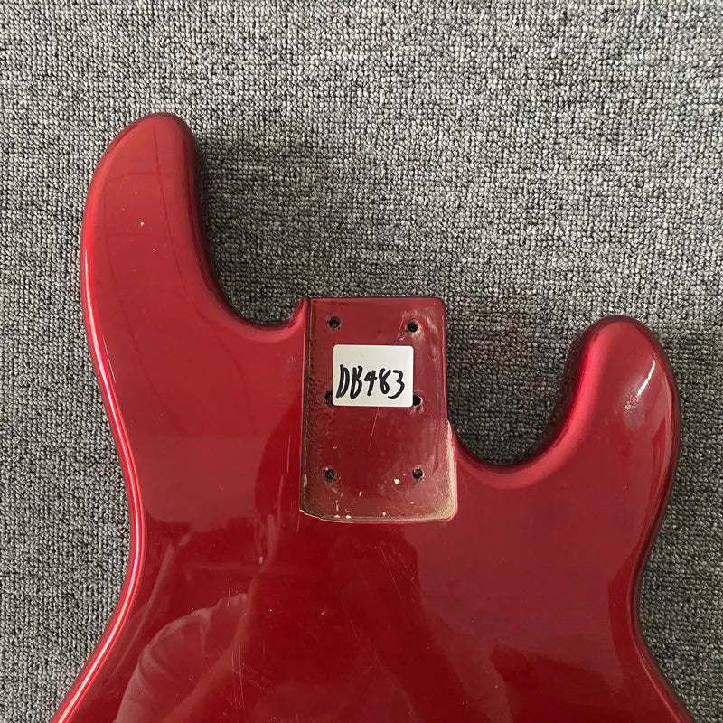 Metallic Red 4 String Electric Bass Basswood Body