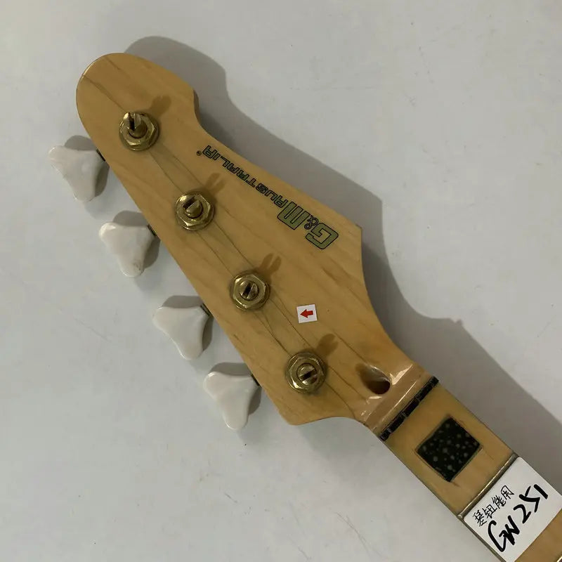 G&M 4 String Bass Maple Wood Neck and 24 Frets Fingerboard