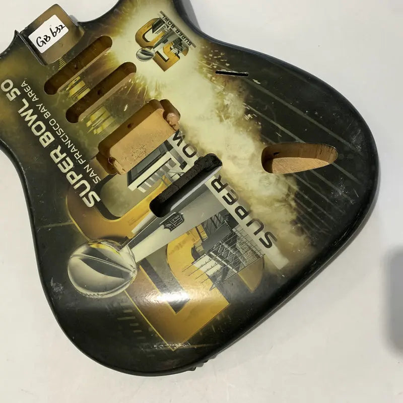 HSS Super Bowl 50 Signature Guitar DIY Project Body