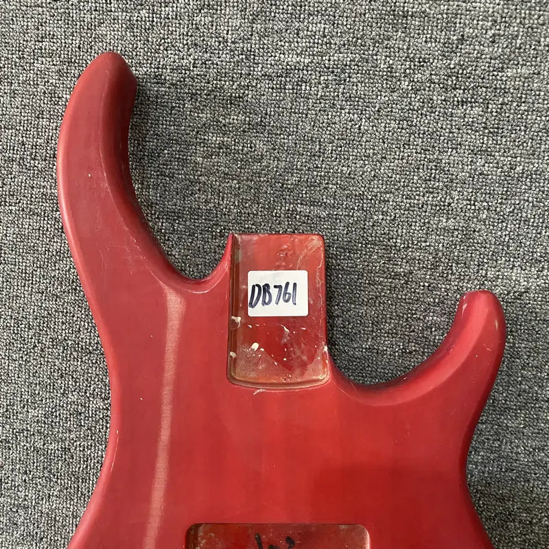 Red 4 String Electric Bass Guitar Basswood Body